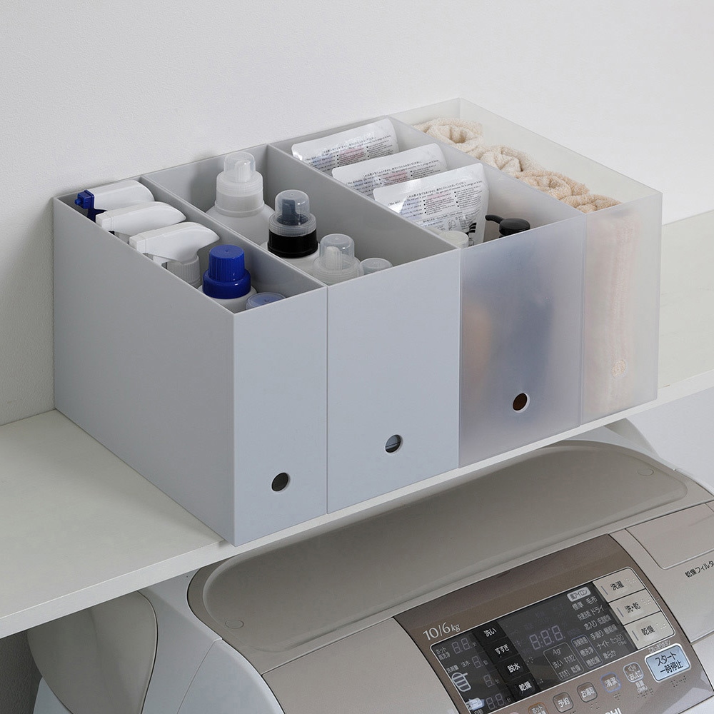 MA-3156 どこでも!ファイルボックス ベストコ クリア色 スリムサイズ