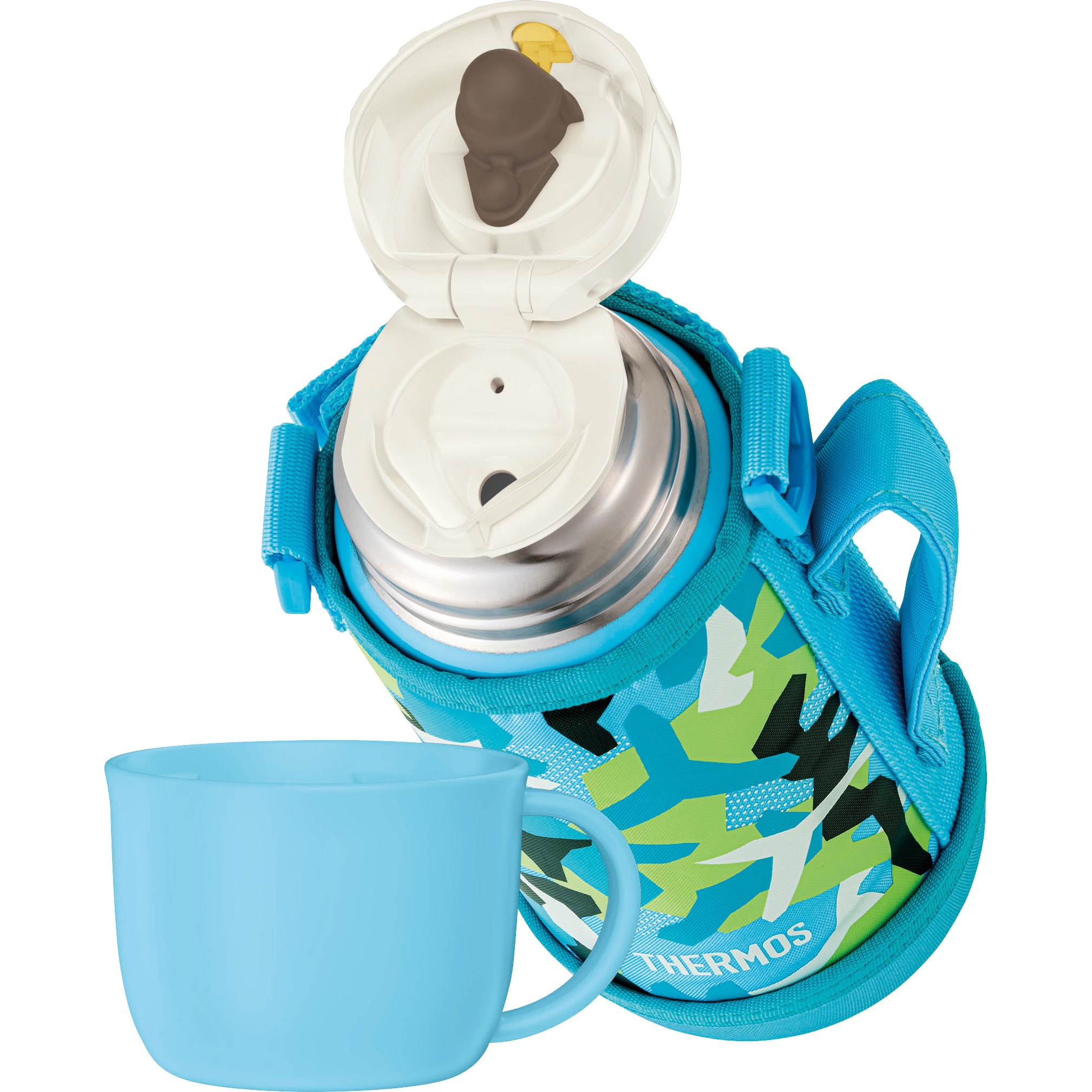 サーモス 自転車アクセサリー 【2色セット】FJP-601 真空断熱ケータイマグ   フォギーブルー/ダークグレー 自転車アクセサリー サーモス 2色セット FJP-601 真空断熱ケータイマグ