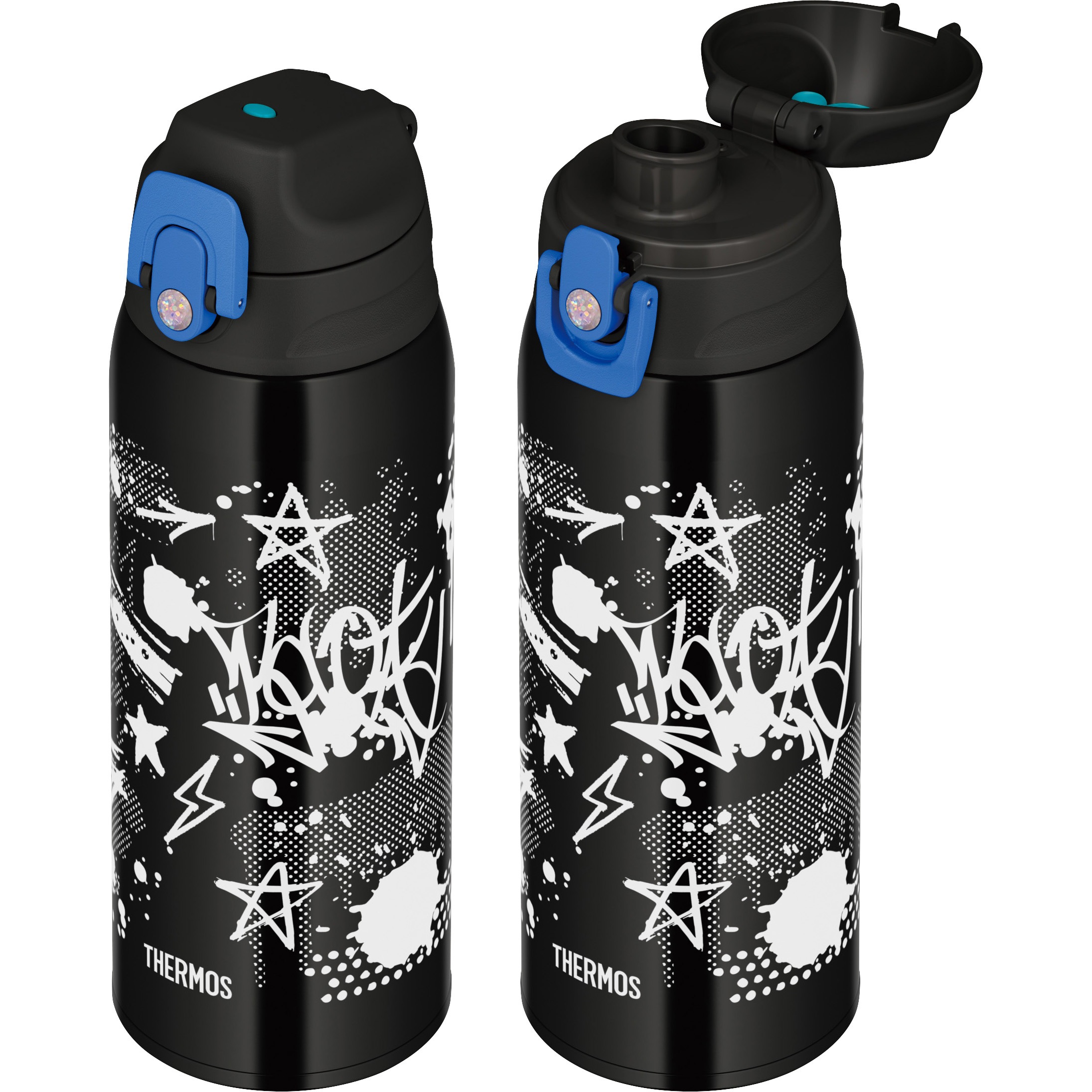 日本製　THERMOS 水筒 400ml ウメ・フジ２本セット Amazon｜サーモス 水筒 日本製 真空断熱ケータイマグ 400ml フジ