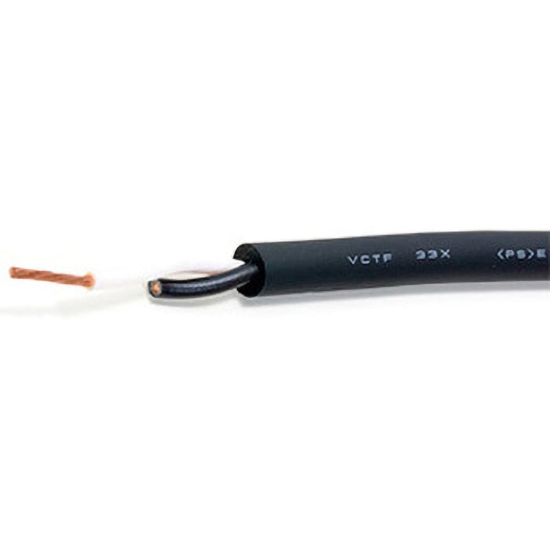 VCTF33X 3CX0.5SQ 300V耐油・柔軟型つや消しシ-スケ-ブル 倉茂電工 導体外径0.9mm 1巻(100m)
