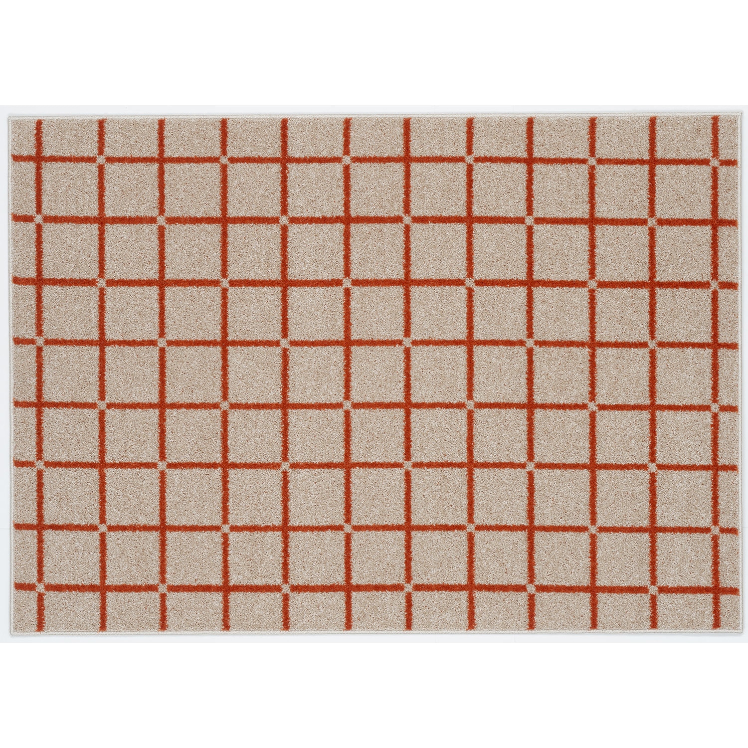 134-76203 ラグマット Othello(オセロ) スミノエ オレンジ色 寸法130×185cm