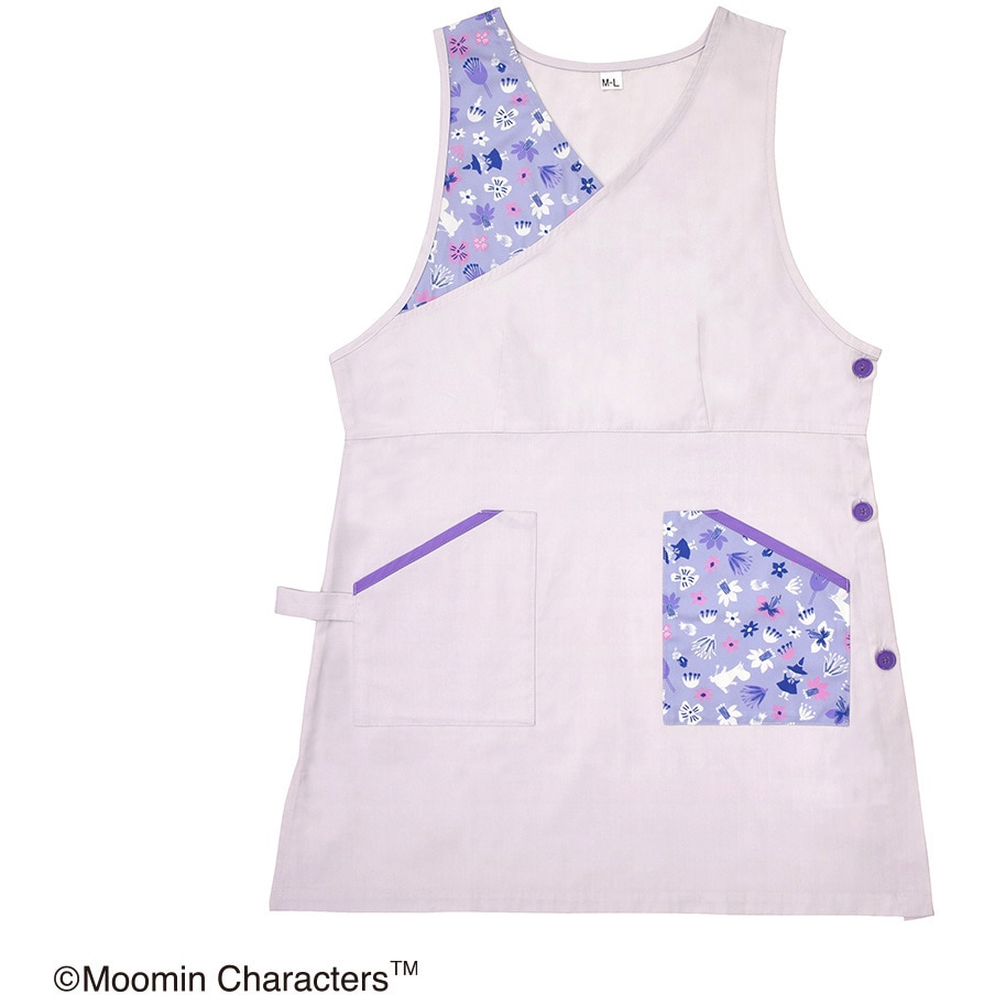 ST-IM0057 ムーミン エプロン セントレディス パープル色 フリー(M～L