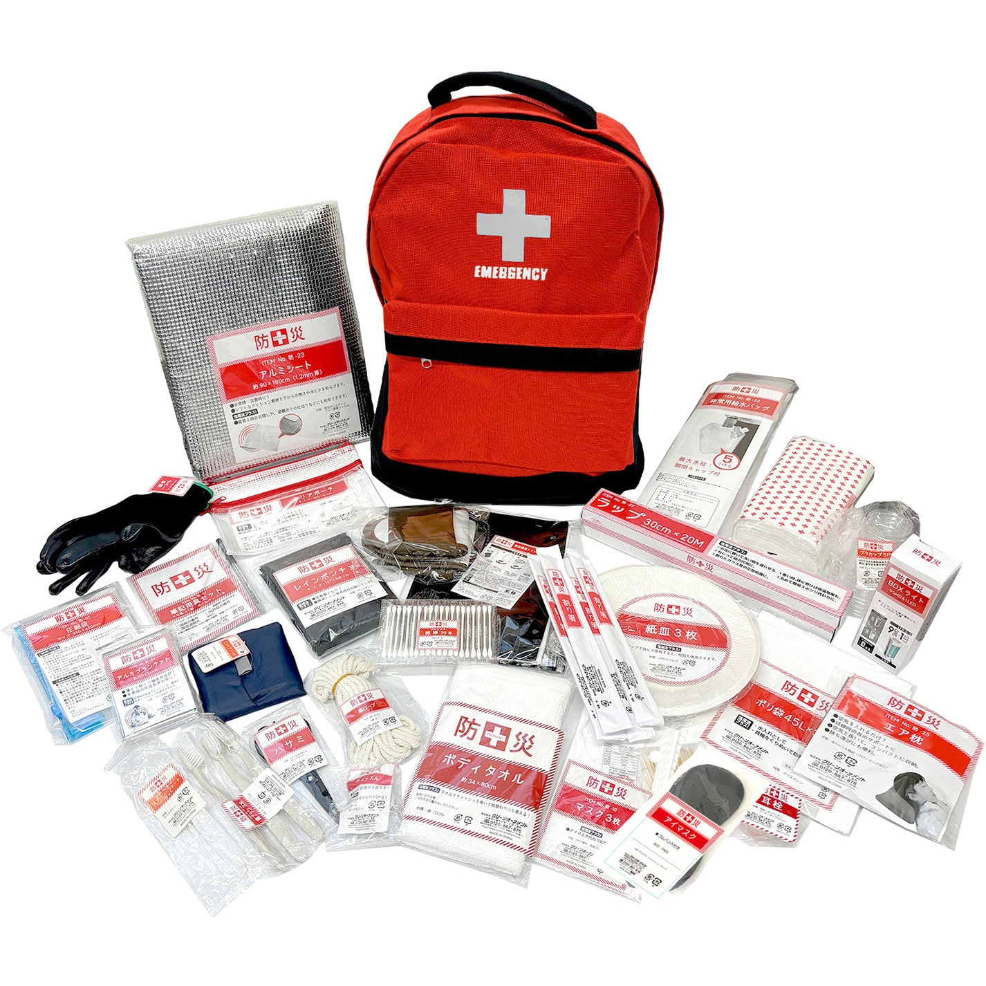 YBGー30BB 防災セット(災害対策30点セット) 防災士監修 防災バッグ