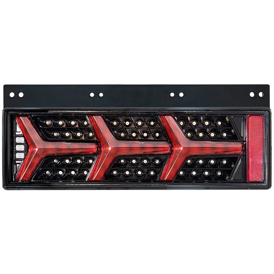 大型トラック用LEDテールランプ S347 24V大型・中型トラック汎用 ユーロスタイルファイバーLED
