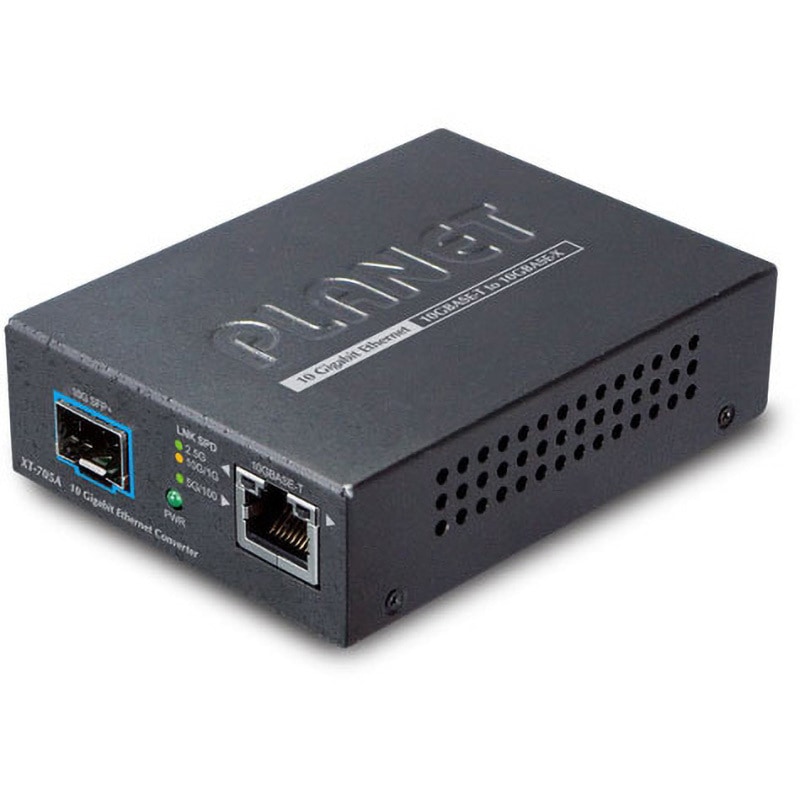 XT-705A 光メディアコンバータ 10G/5G/2.5G/1G/100M対応 SFPポート 1個 PLANET Technology 【通販モノタロウ】 18,965円