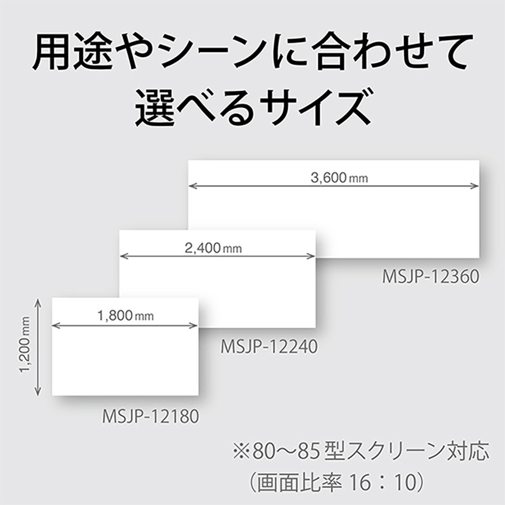 MSJP-12180 投影もできる 広幅マグネットホワイトボードシート MagX