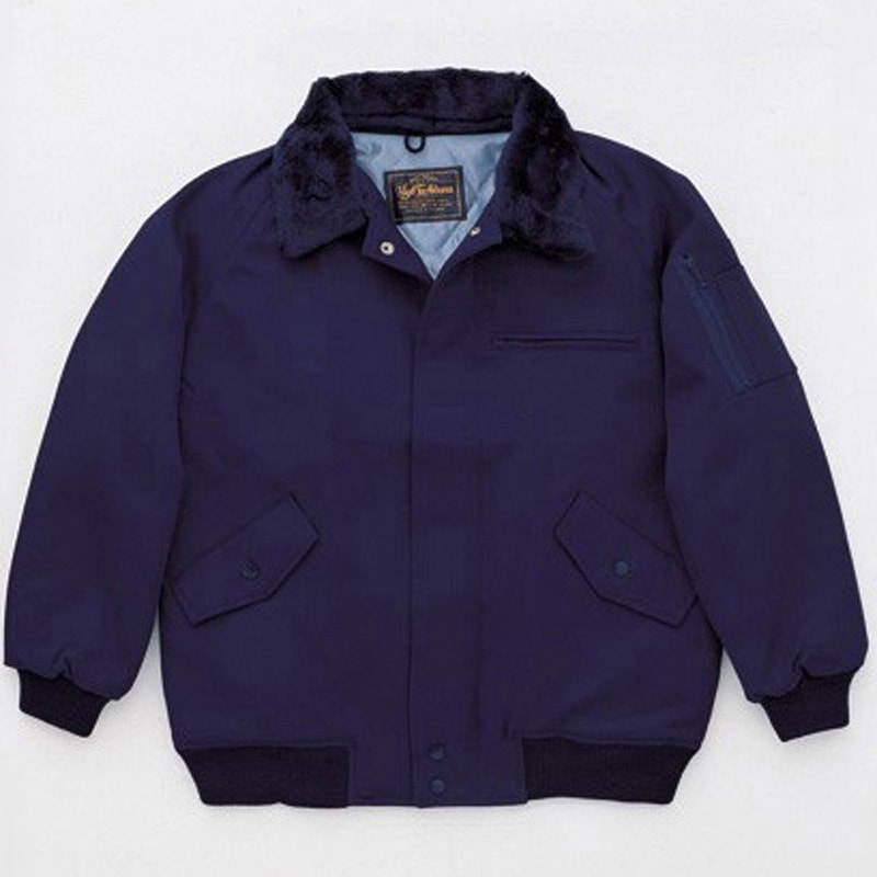 8500 エコ防寒ジャンパー 橘被服 ネイビー色 5L着丈72cm