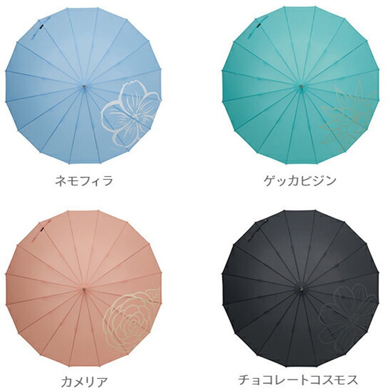 SMV-41457 ジャンプ傘 16本骨傘 58cm mabu(マブ) ネモフィラ色 SMV