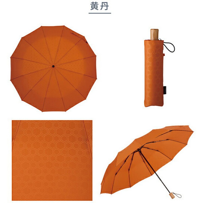 SMV-42252 折りたたみ傘 江戸 55cm 12本骨 mabu(マブ) 手動仕様 紅色 1