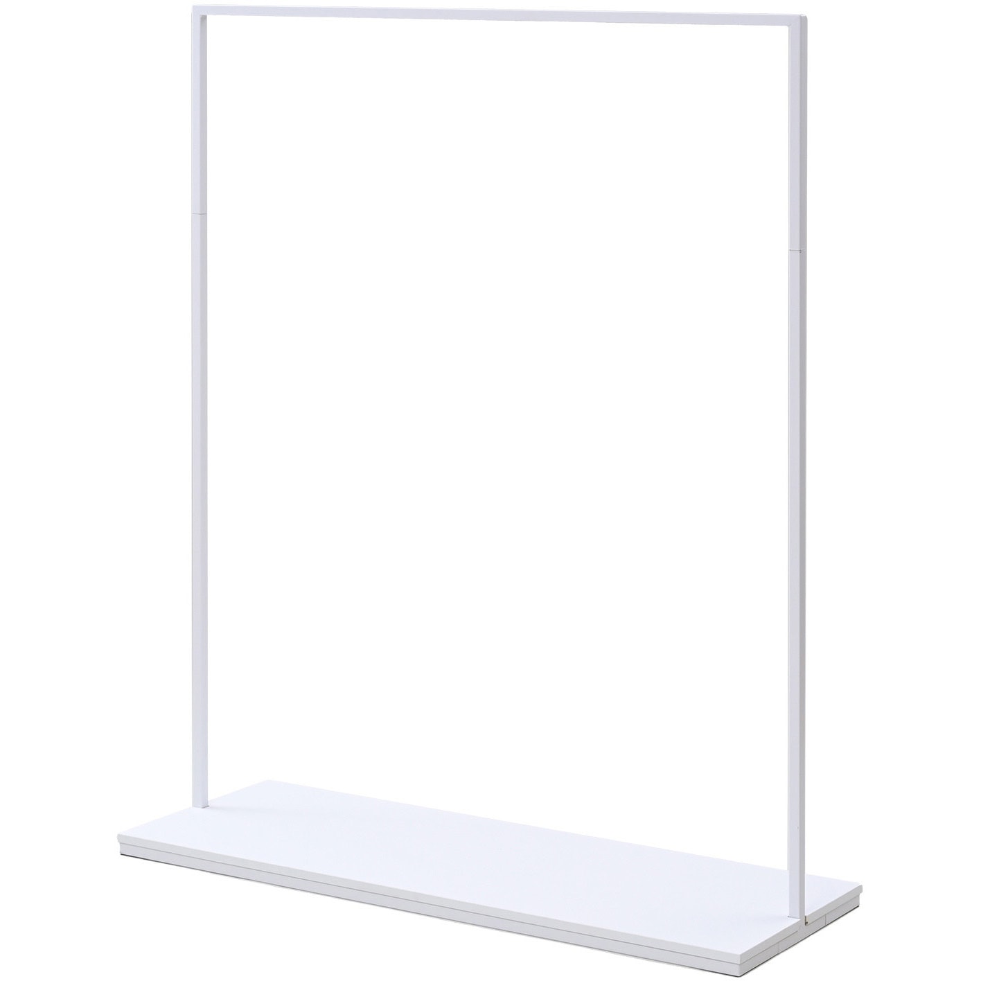 BAS-120(MWH) 棚付き ハンガーラック YAMAZEN(山善) ホワイト(ツヤなし)色