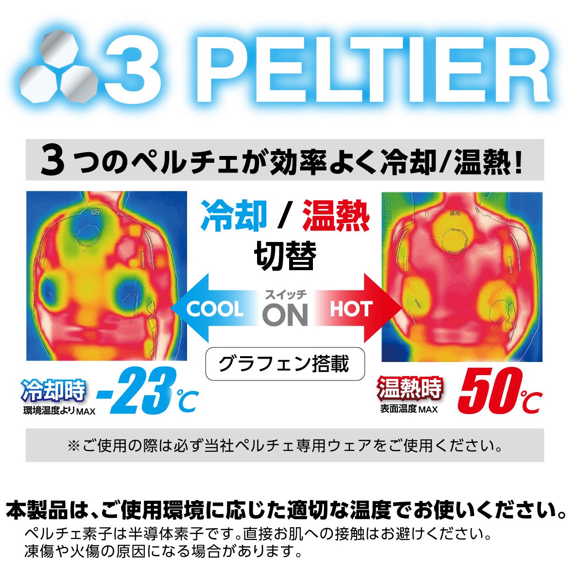 PV333 快適ウェア ペルチェベストセット(八角形) 村上被服 ブラック色