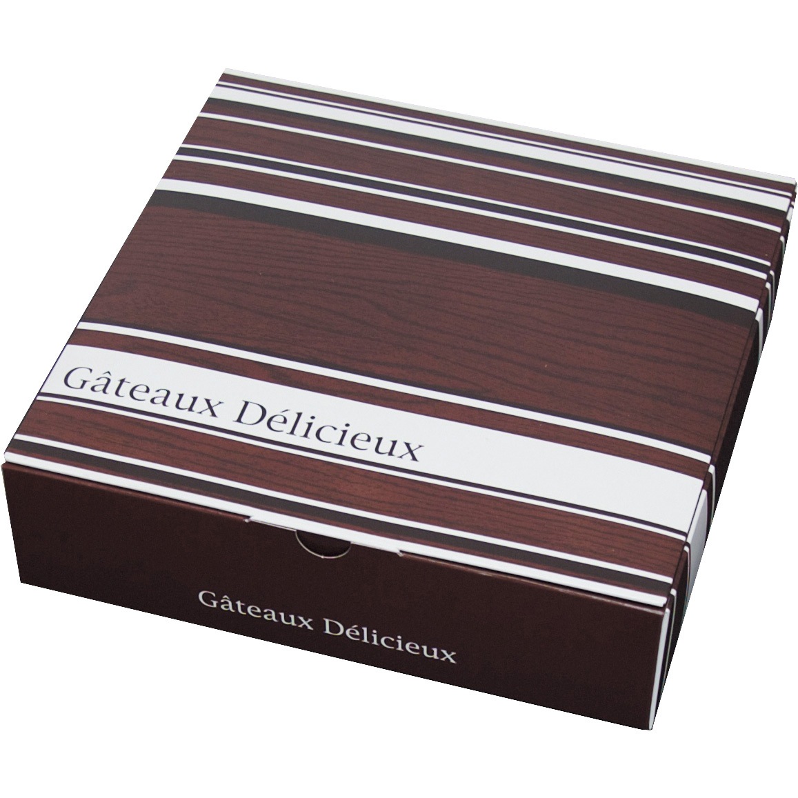 20-771BR ギフトBOX モアレ ヤマニパッケージ ブラウン色 形状1枚組立式 サイズ10 1ケース(100枚) 20-771BR