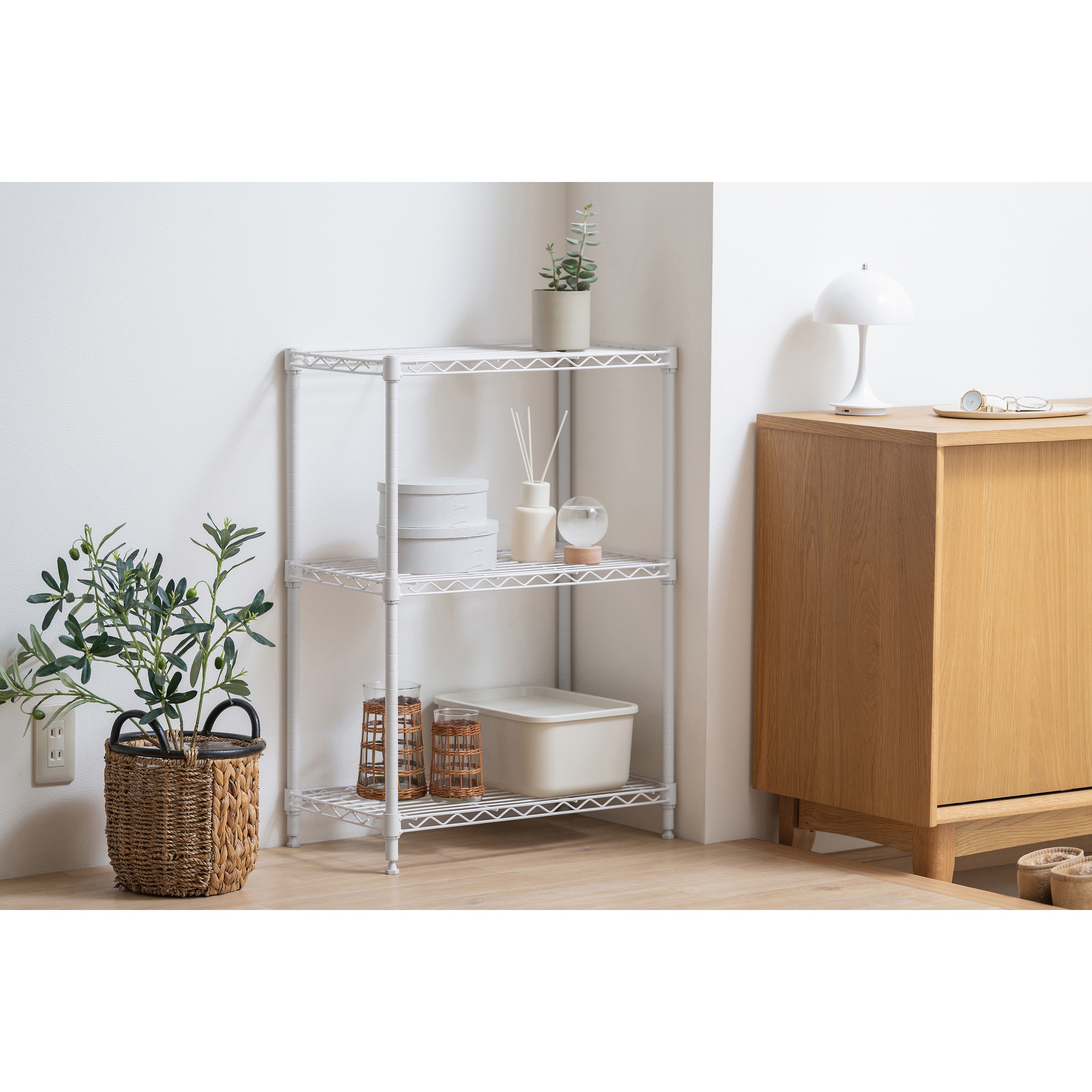 CMFー55075 カラーメタルラックフィット 幅55×奥行30cm 【耐荷重30kg 