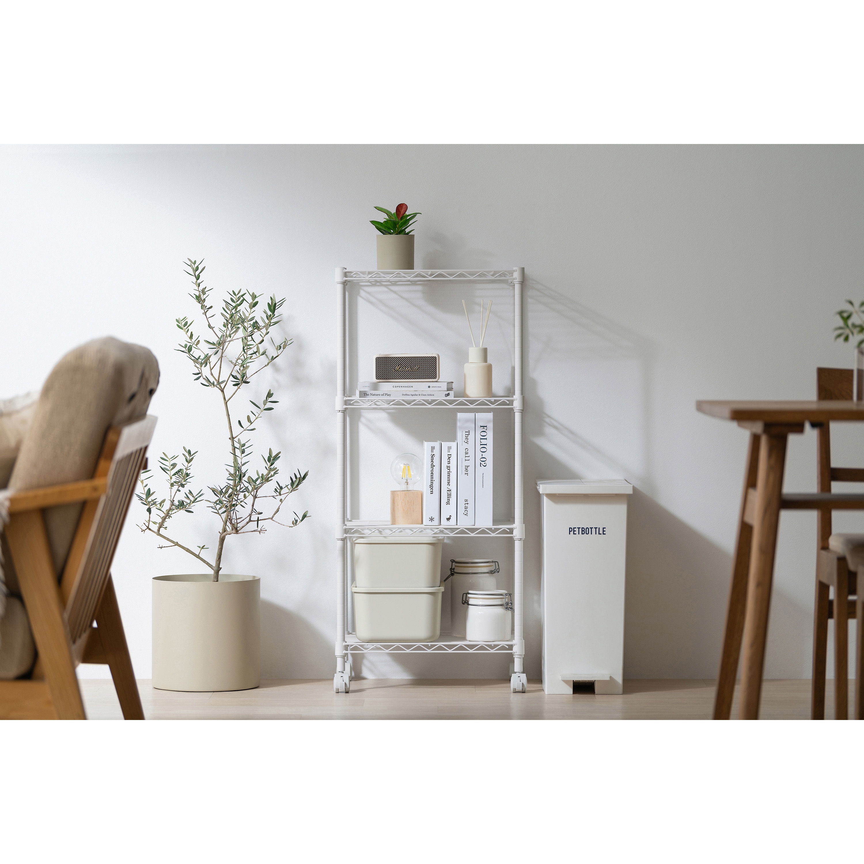 CMFー45100C カラーメタルラックフィット 幅45×奥行30cm キャスター