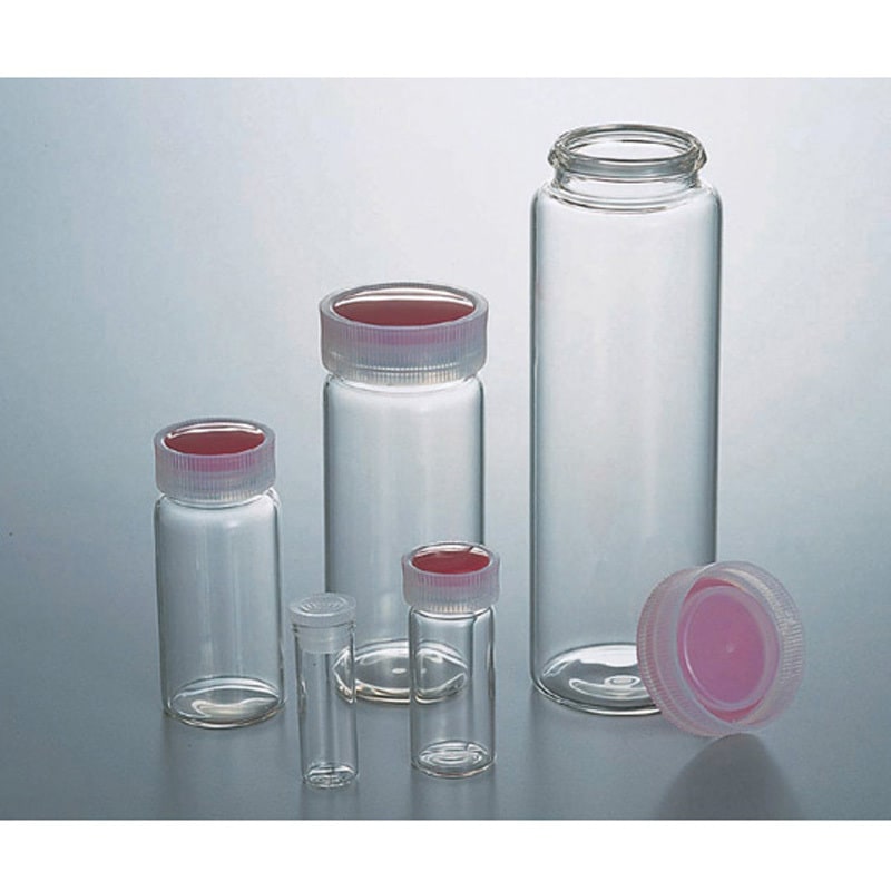 No.6 サンプル管瓶 透明 ケース販売 マルエム[理化学・容器] 30mL  1箱(50本)