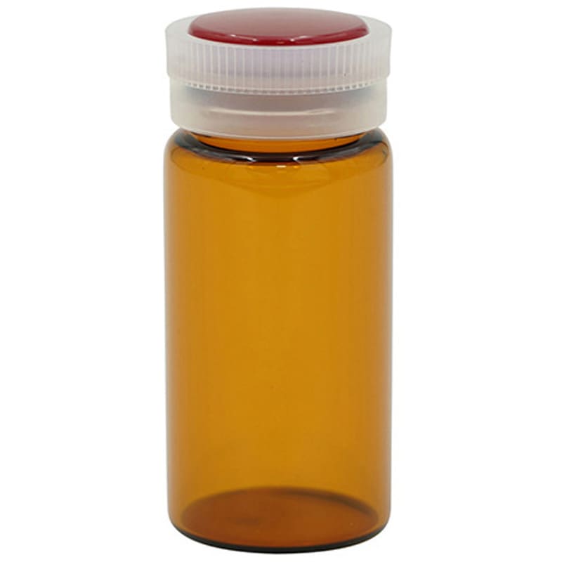 No.5 サンプル管瓶 褐色 ケース販売 マルエム[理化学・容器] 20mL  1箱(50本)