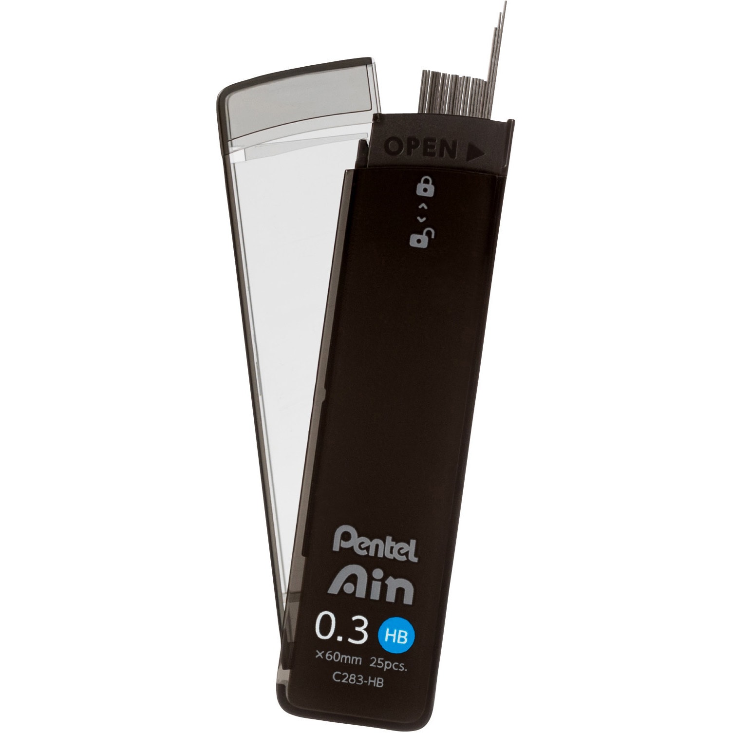 XC283-HB パック ぺんてるアインシャープ芯 ぺんてる HB 芯径0.3mm 1個
