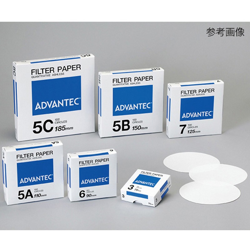 1301285 定量濾紙 No.3 1箱(100枚) ADVANTEC 【通販モノタロウ】