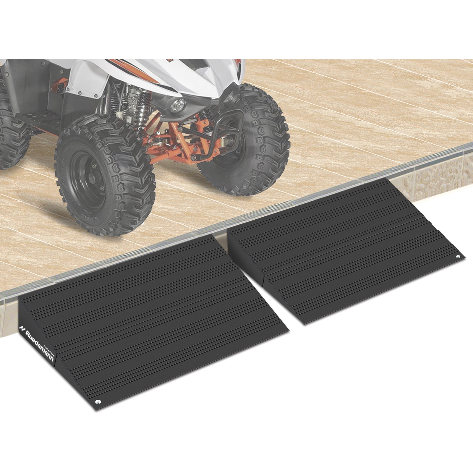 TR602H-50N 段差解消スロープ2段調整 Ruedamann 奥行き25.5cm幅80cm高
