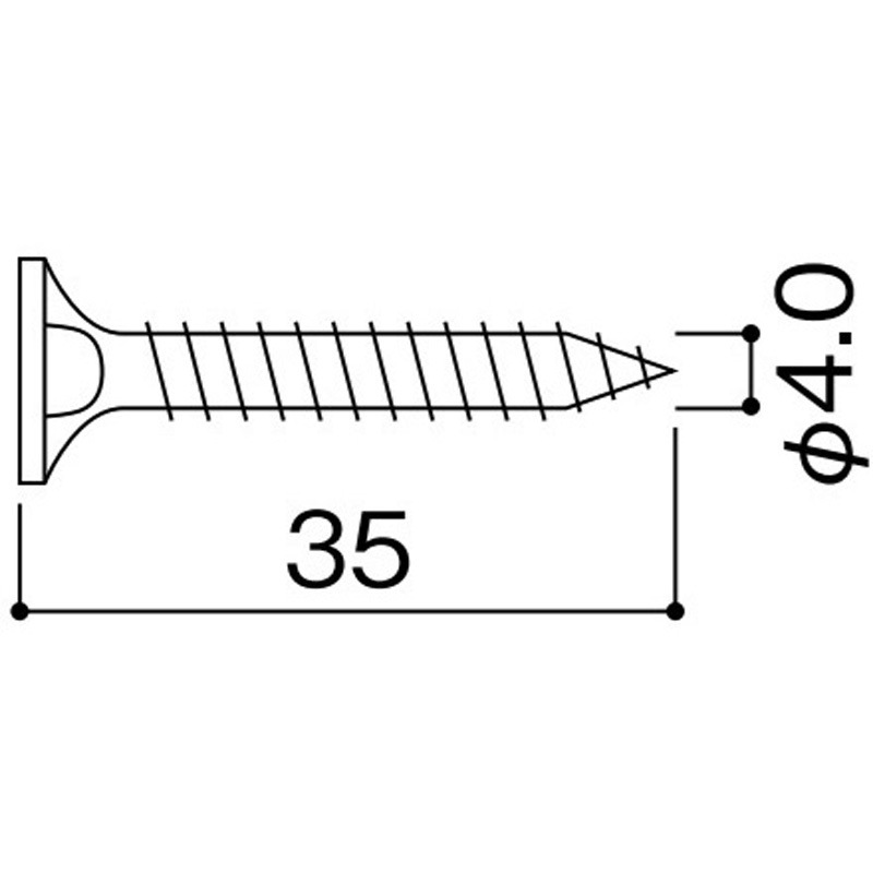 KLWB135 グランネクスト/カラーベスト スレート固定ビス35SUS KMEW(ケイミュー) 長さ35(Φ4.0)mm 1箱(500本) KLWB135