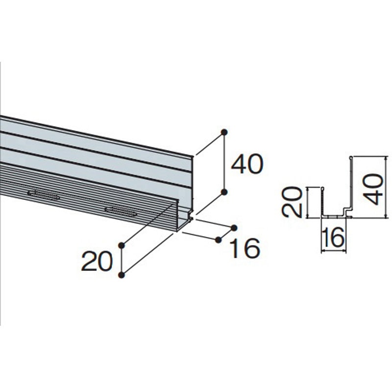 YAT1AA 金属サイディングはる一番施工部材 端面カバー(積雪地向け) KMEW(ケイミュー) アルミ押出形材 ブラック色  1本 YAT1AA 4,912円
