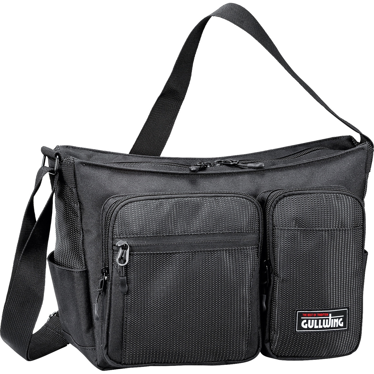 33782-01 横型多機能ショルダーバッグ GULLWIING クロ色 33782