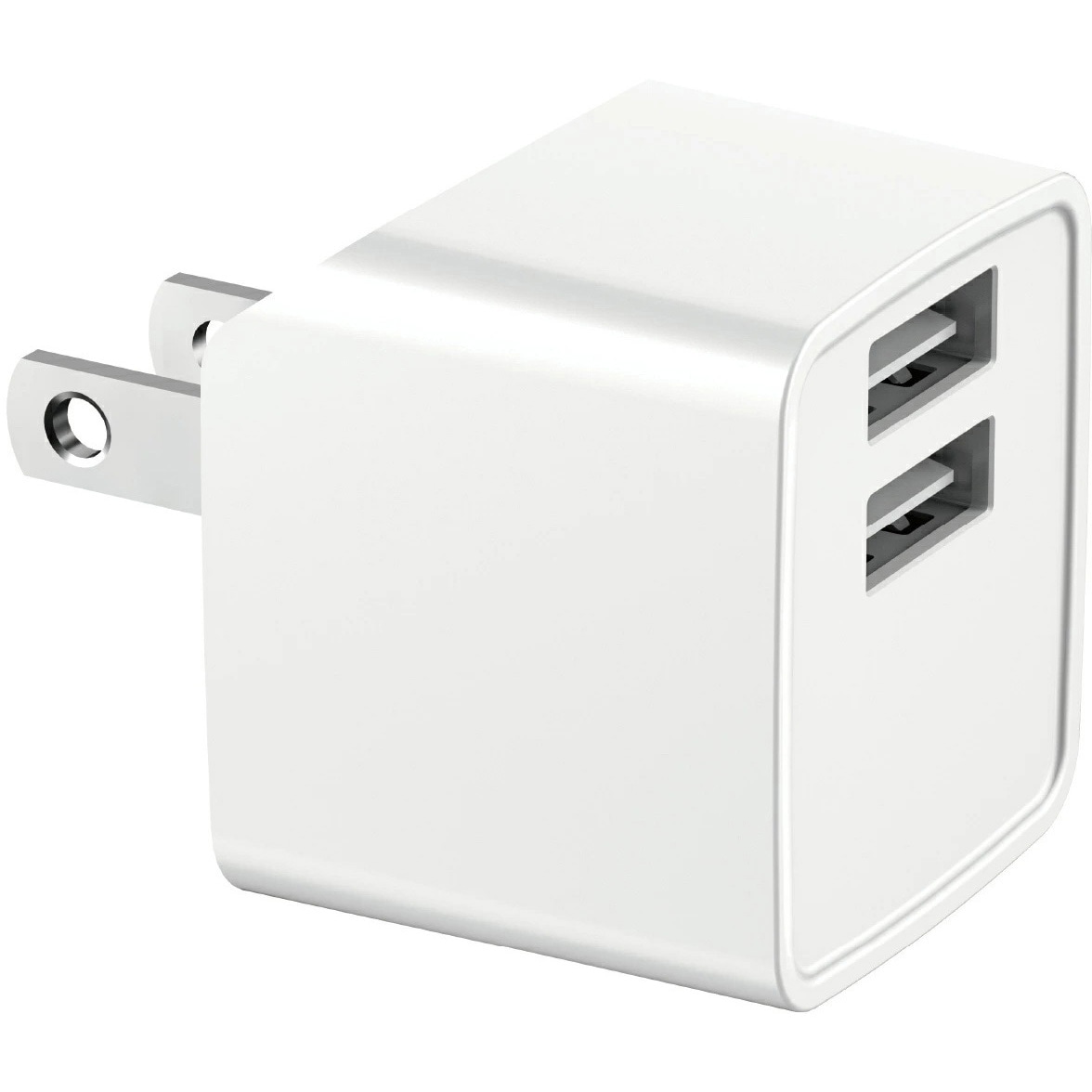 HD-AC2U12WH AC充電器 HIDISC ホワイト色 プラグ形状2P(スイングプラグ