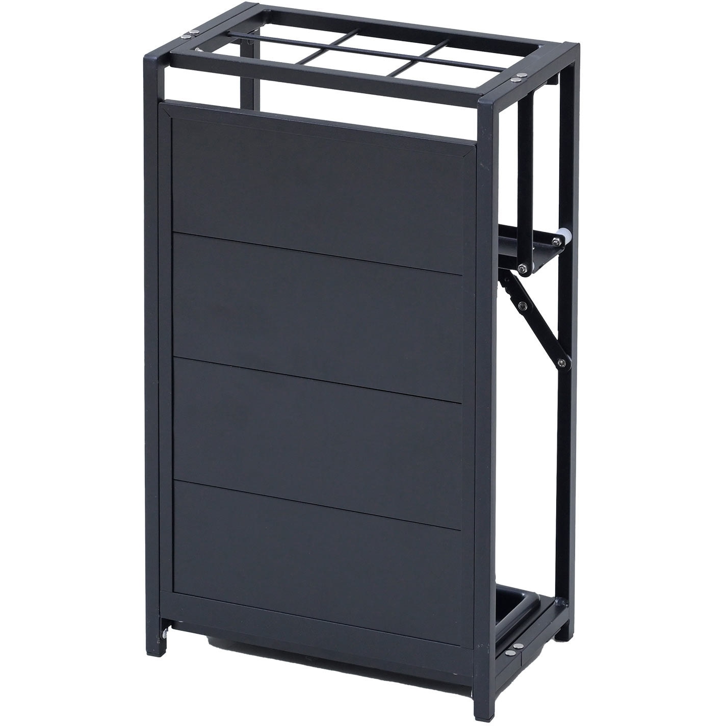 KAUR-6(BK) アルミ製 傘立て YAMAZEN(山善) ブラック色 - 【通販