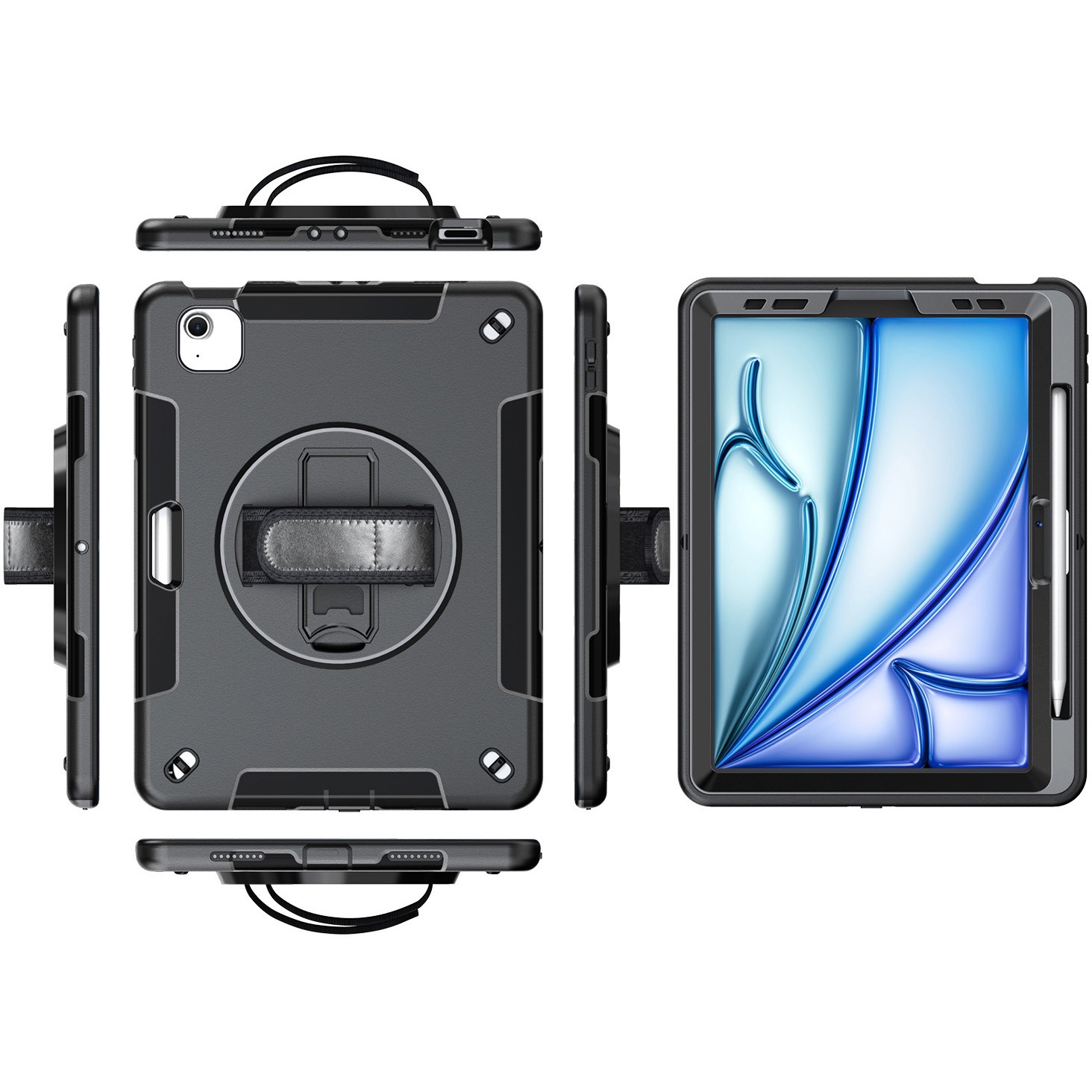 NI-D2-IPBS704 堅甲シリーズ iPad Air 2024 11インチ シェルケース 1個 NIMASO 【通販モノタロウ】