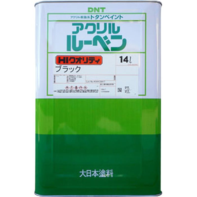 155UT アクリルルーベン DNT(大日本塗料) 油性 トタン用 ブラック色  1缶(14L) 155UT