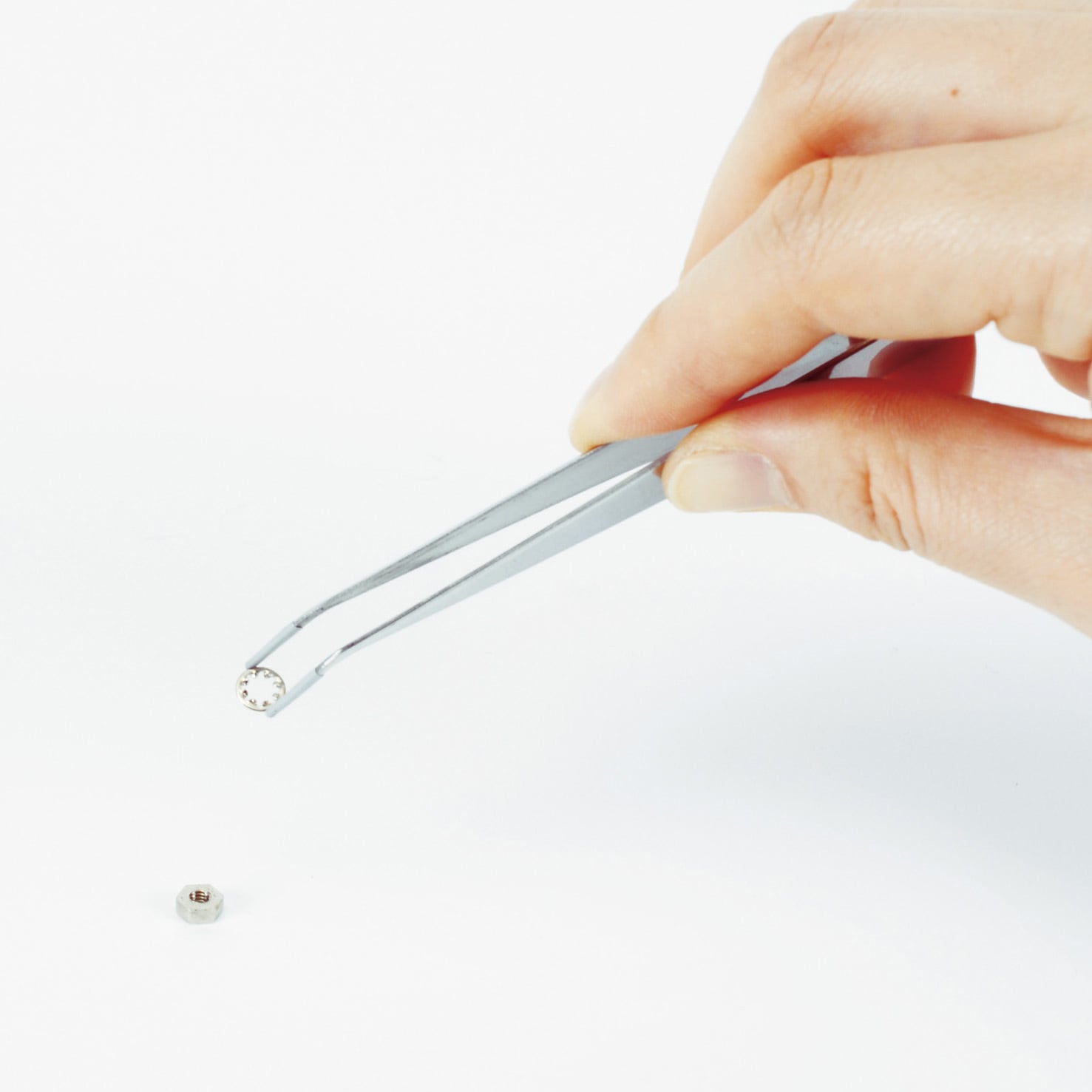 TSPS-25 ステンレス製 ピンセット(先端シリコーン付) TRUSCO 直型 全長