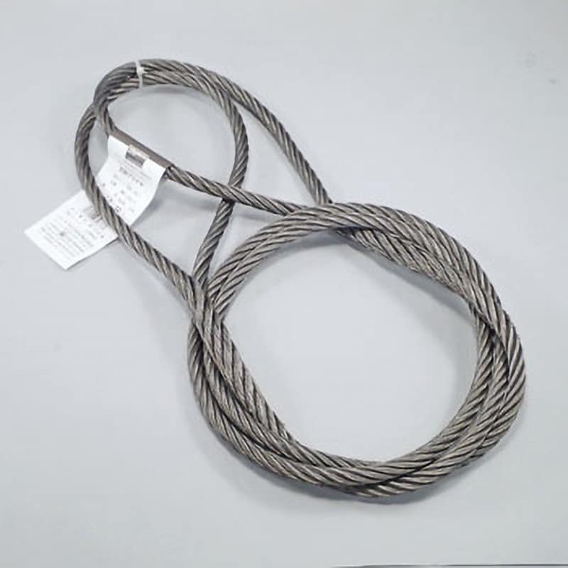 TWD-12S2.5 玉掛けワイヤロープ 段落とし (サツマ加工) TRUSCO TWD-12S2.5 玉掛けワイヤロープ 段落とし (サツマ加工) TRUSCO