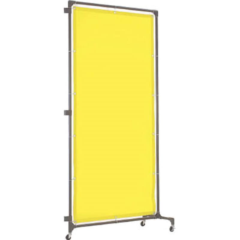 YF1515S-Y 溶接遮光フェンス(接続型)キャスター付タイプ TRUSCO 黄色   YF1515S-Y