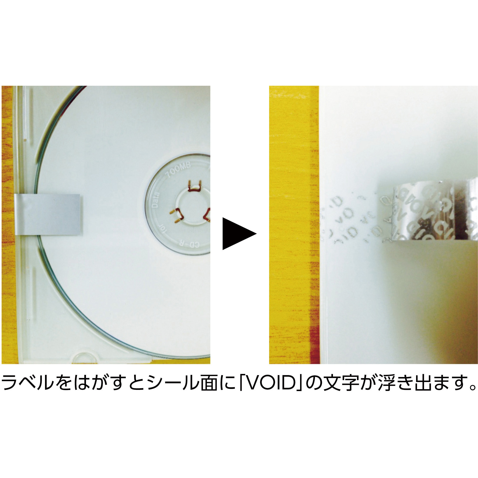 TSS-SJ セキュリティシール TRUSCO 塩ビ(PVC) 開封済 1組(100枚) TSS
