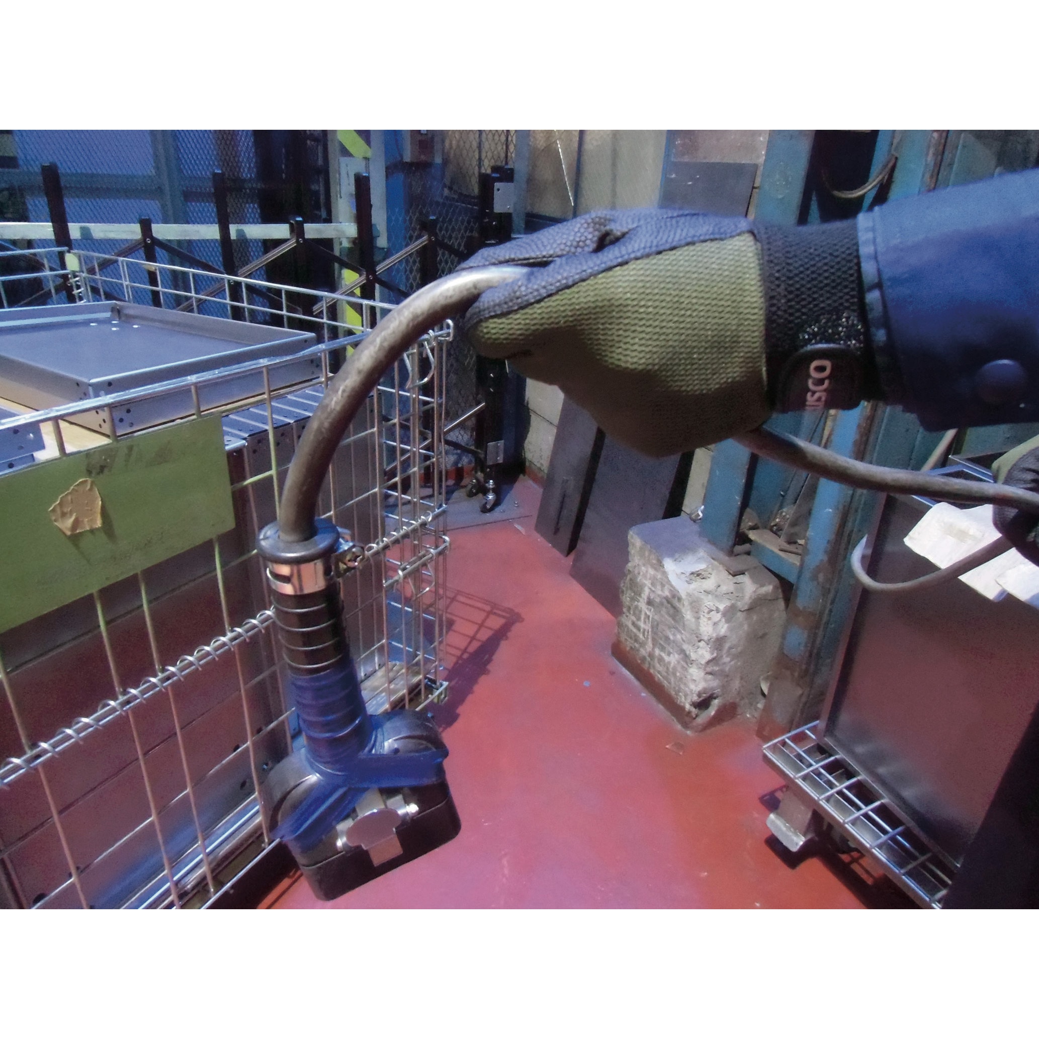 希少稀な TPUG-OD-S PU厚手手袋(エンボス加工) サイズS 1双入 色OD TRUSCO 着衣・手袋