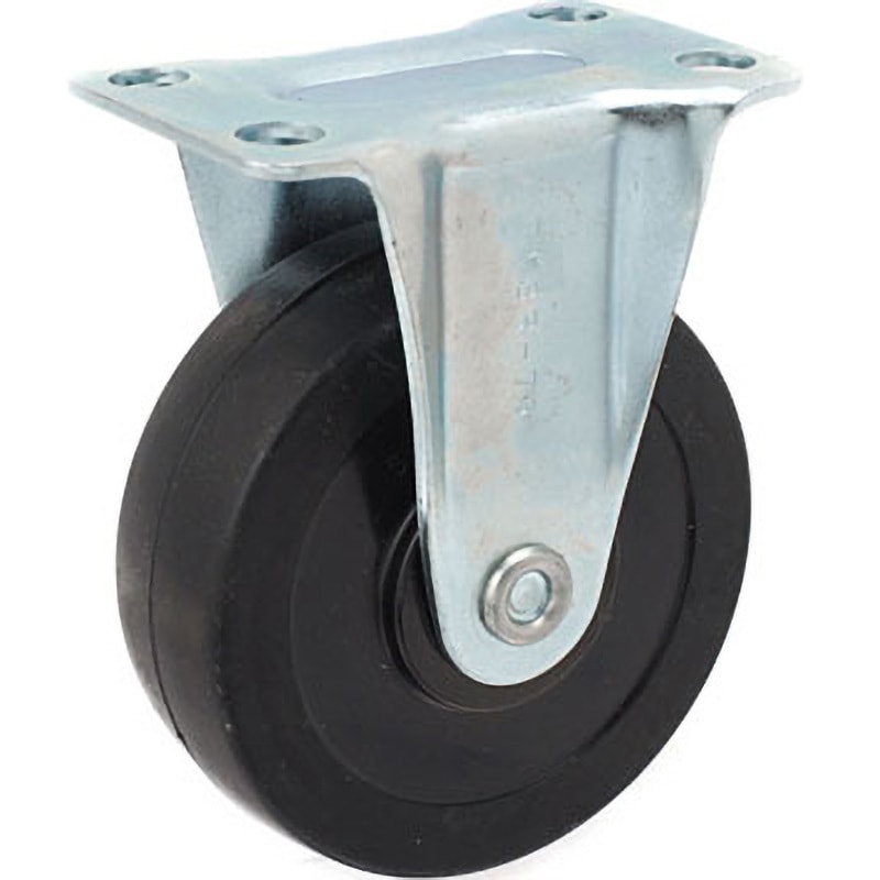 TYSK-75 TYSシリーズ 固定 ゴム車 TRUSCO プレート式 中荷重用 単輪