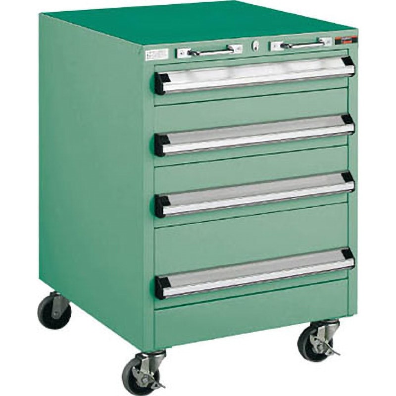 キャビネットワゴン(3ロック安全装置付) TRUSCO スチール製ワゴン