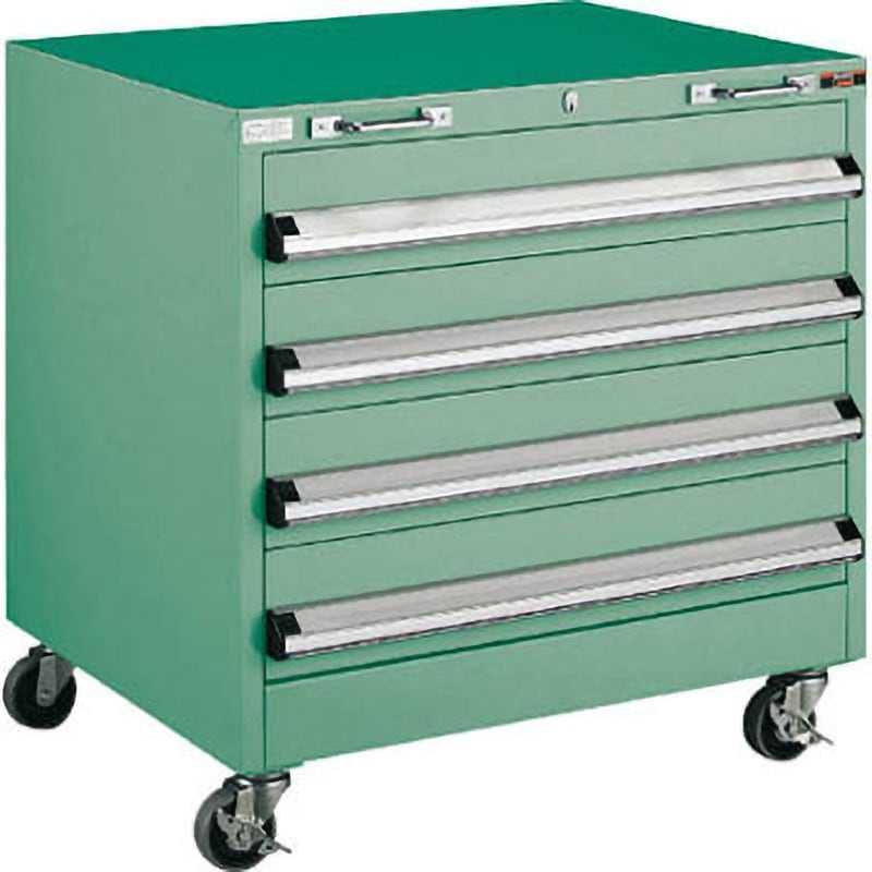 キャビネットワゴン(3ロック安全装置付) TRUSCO スチール製ワゴン