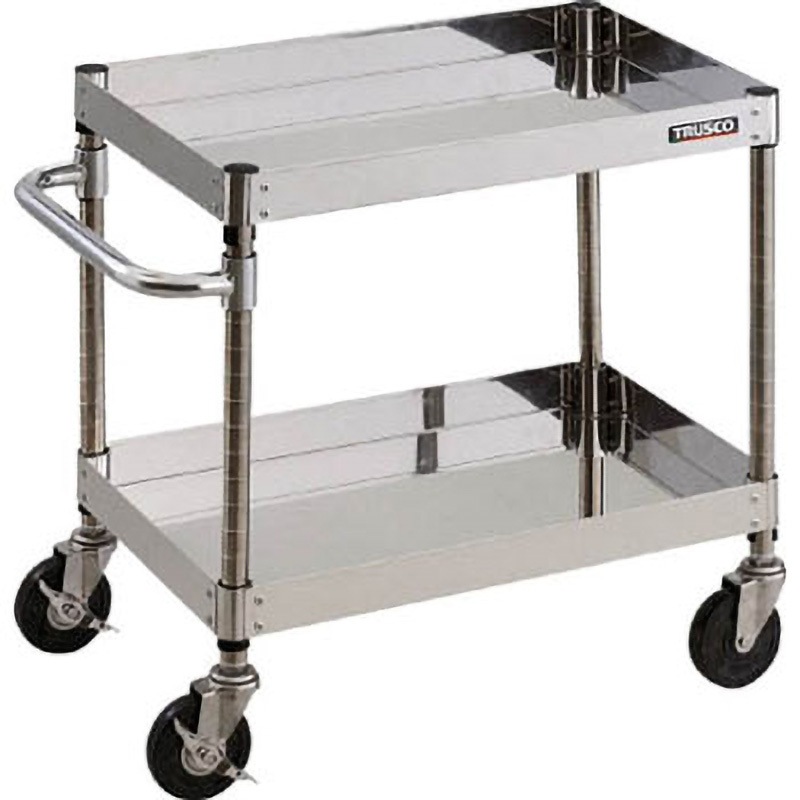 CPE3-662SD クリーンフェニックスワゴン(SUS304・導電タイプ) TRUSCO 2段 間口600mm奥行400mm全高600mm  CPE3-662SD