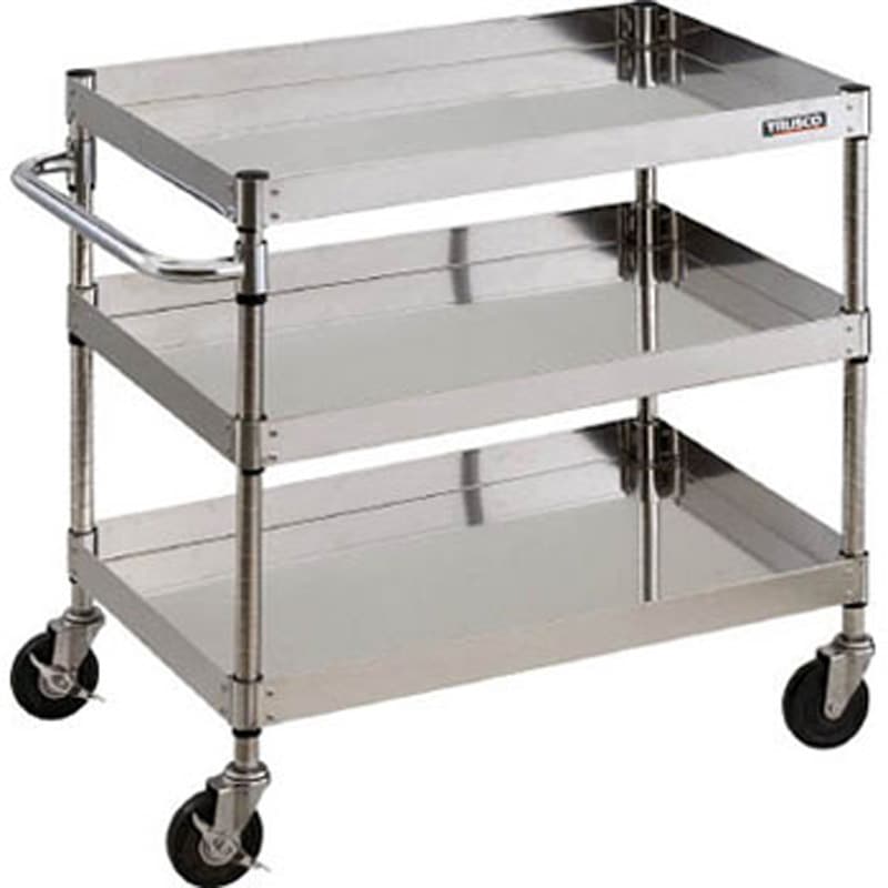 CPE3-763SD クリーンフェニックスワゴン(SUS304・導電タイプ) TRUSCO 間口600mm奥行400mm全高740mm  CPE3-763SD