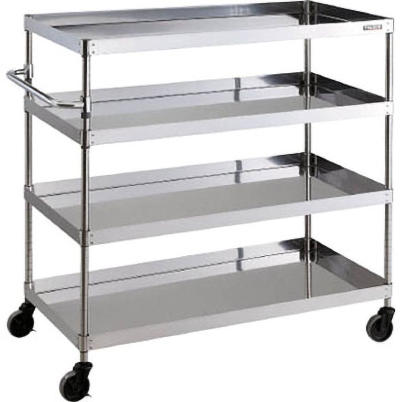 CPE4-12124 クリーンフェニックスワゴン(SUS430) TRUSCO 間口1200mm奥行600mm全高1200mm  CPE4-12124