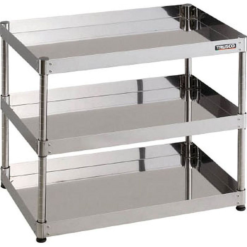CPE4-R793 クリーンフェニックスワゴン(SUS430・ラックタイプ) TRUSCO 間口900mm奥行600mm全高632mm  CPE4-R793