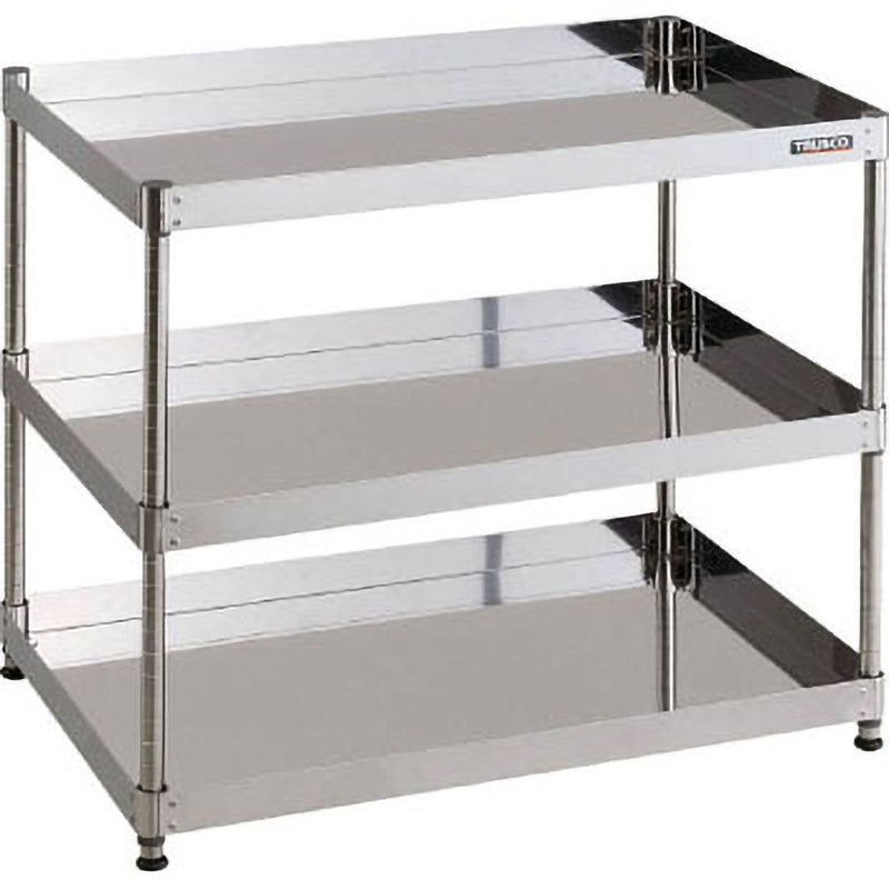 CPE4-R973 クリーンフェニックスワゴン(SUS430・ラックタイプ) TRUSCO 間口750mm奥行500mm全高772mm  CPE4-R973