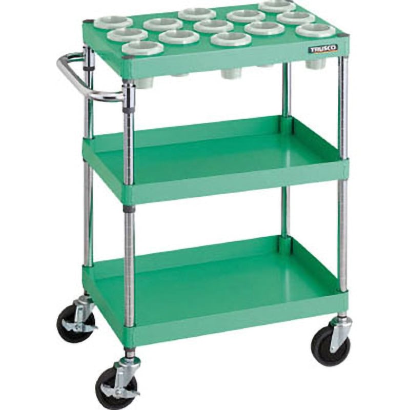 PEW-TL962A-W フェニックスワゴン(ツーリングタイプ) TRUSCO 自在×4キャスター ホワイト色 間口600mm高さ880mm  PEW-TL962A-W