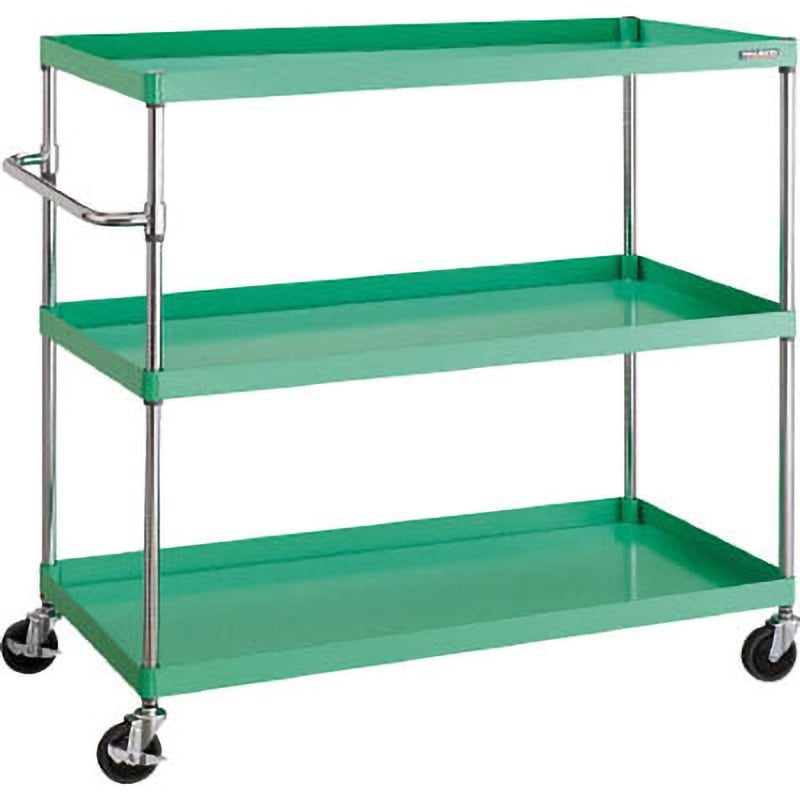 トラスコ PEW-12123-YG フェニックスワゴン 1200X600XH1200 3段 YG色