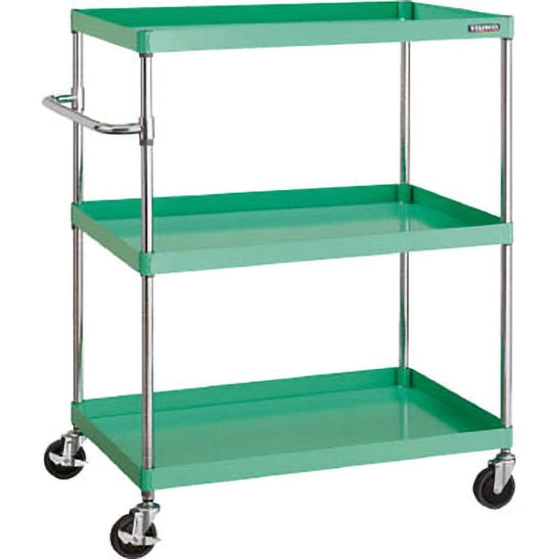 PEW-1293-W フェニックスワゴン(省音タイプ・スタンダード) TRUSCO 3段 ホワイト色 高さ1200mm間口900mm奥行600mm  PEW-1293-W