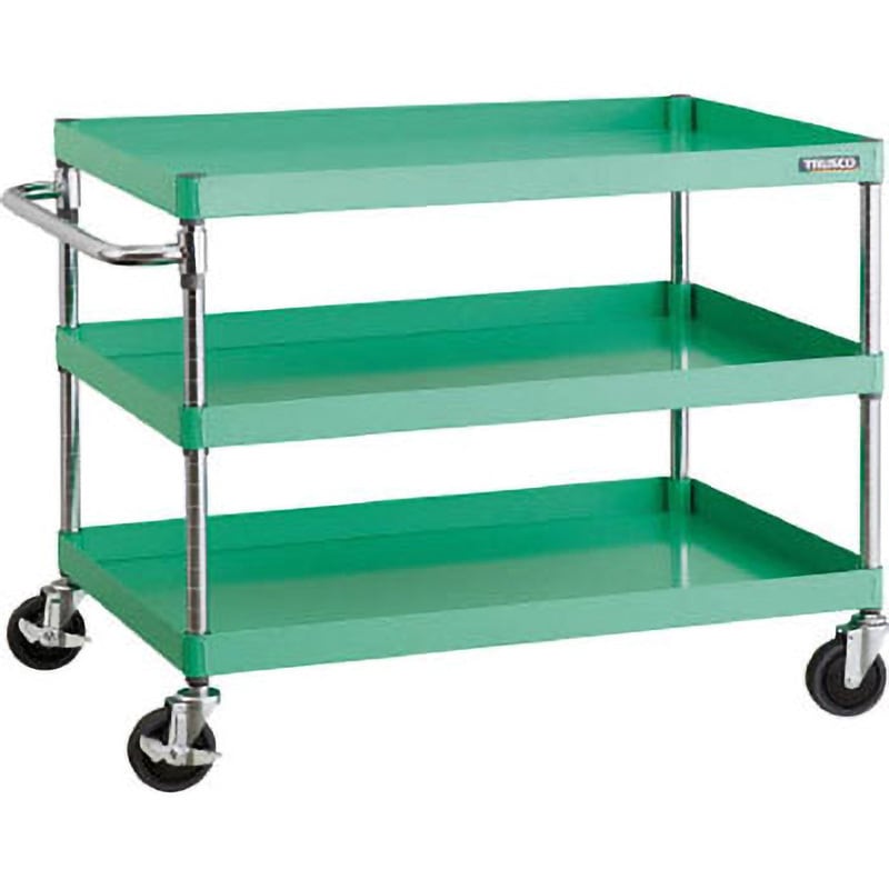 PEW-793C-W　トラスコ　フェニックスワゴン　省音　９００Ｘ６００ＸＨ７４０　３段　Ｗ色　PEW793CW フェニックスワゴン(省音タイプ・スタンダード) 3段 ホワイト色 高さ740mm間口900mm奥行600mm PEW-793-W