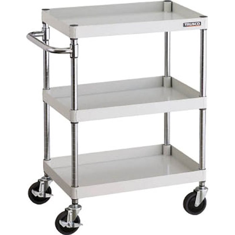 PEW-963-YG フェニックスワゴン(省音タイプ・スタンダード) TRUSCO 3段 ヤンググリーン色 高さ880mm間口600mm奥行400mm  PEW-963-YG