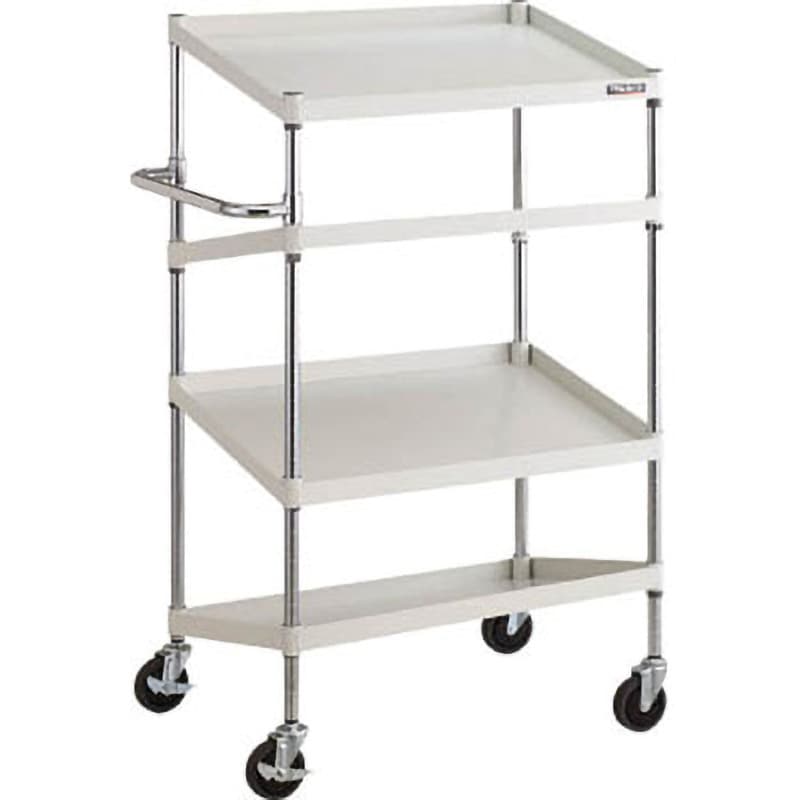 PEW-1274N-W フェニックスワゴン(省音タイプ・傾斜付) TRUSCO 4段 ホワイト色 高さ1300mm間口750mm奥行500mm  PEW-1274N-W