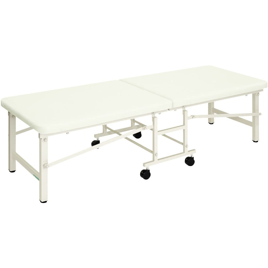 TB-1282(65X180X50CM) 折りたたみ式診察台 ライトベンダー  ビニルレザー白 TB-1282 65X180X50CM 1台 高田ベッド製作所 【通販モノタロウ】